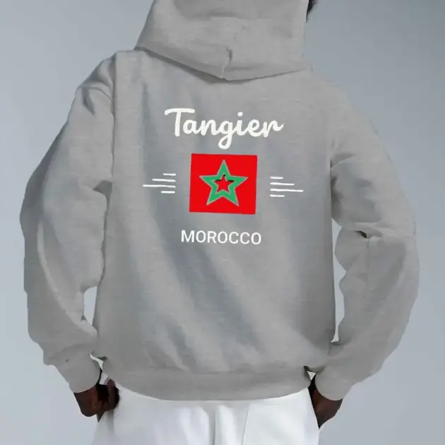 Sweat à Capuche Graphique Tanger Maroc