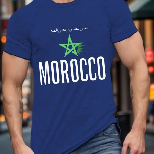 T-Shirt Imprimé Pentagramme du Patrimoine Marocain