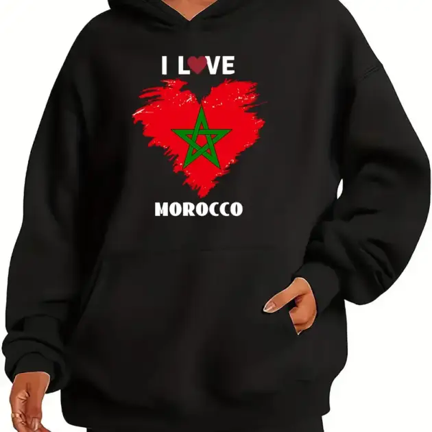 Sweat à capuche décontracté à manches longues