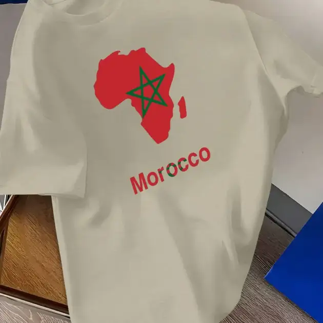 T-shirt Imprimé Pays Maroc Afrique