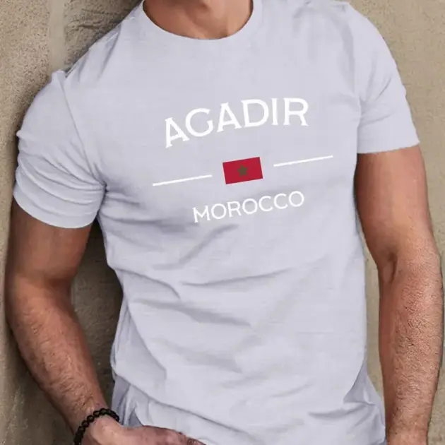 T-shirt imprimé Agadir Maroc