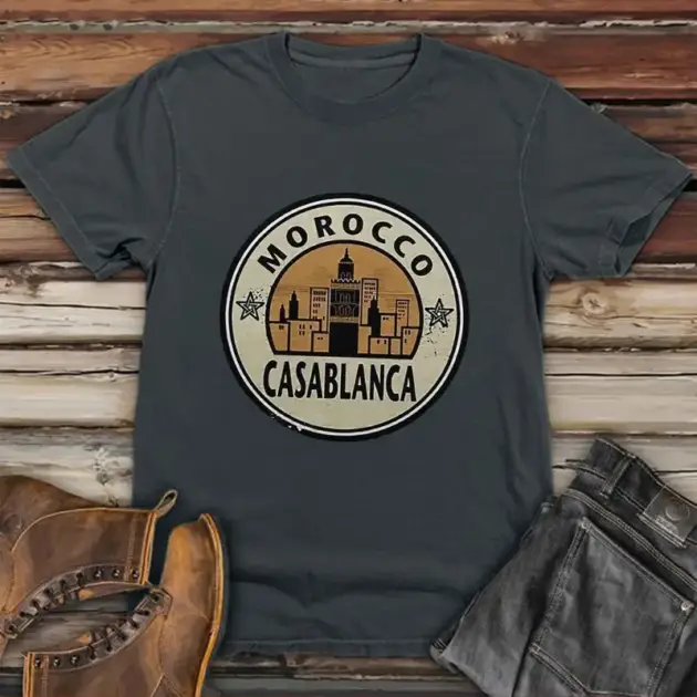 T-Shirt avec Motifs Marocains