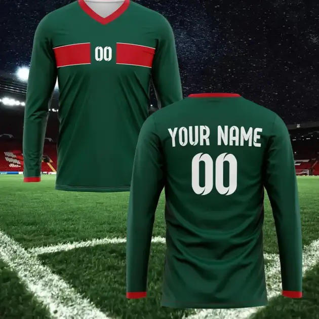 [1pc Maillot de football Marocain personnalisable]