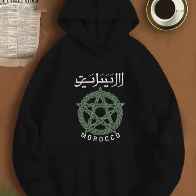 Sweat à capuche avec un design de la pentagramme